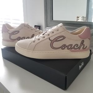 Coach Chalk Canvas Lowtop Sneakers